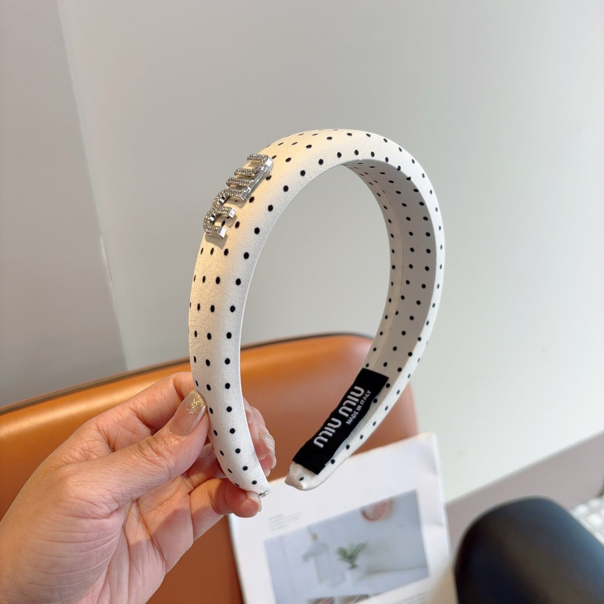 MIU MIU Polka Dot Headband