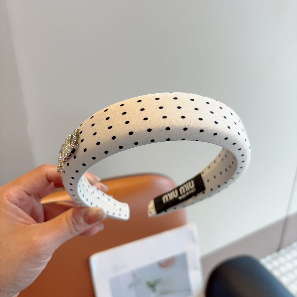 MIU MIU Polka Dot Headband