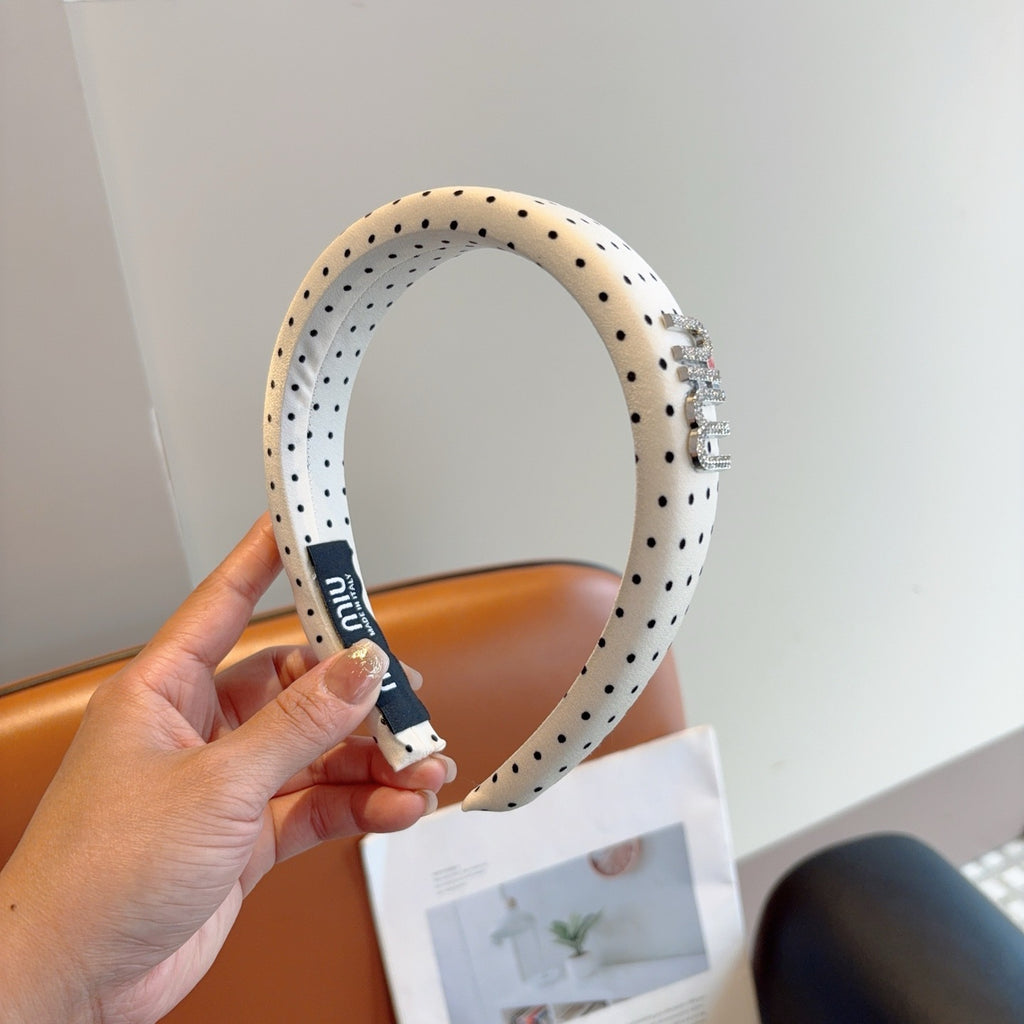 MIU MIU Polka Dot Headband