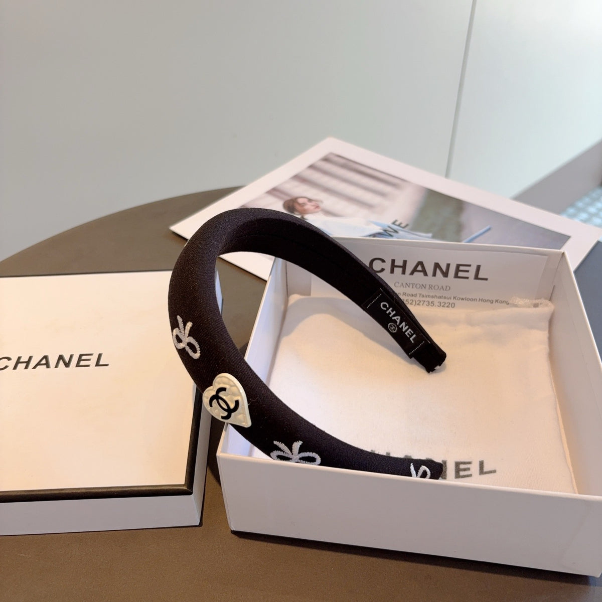 CHANEL Logo Headband