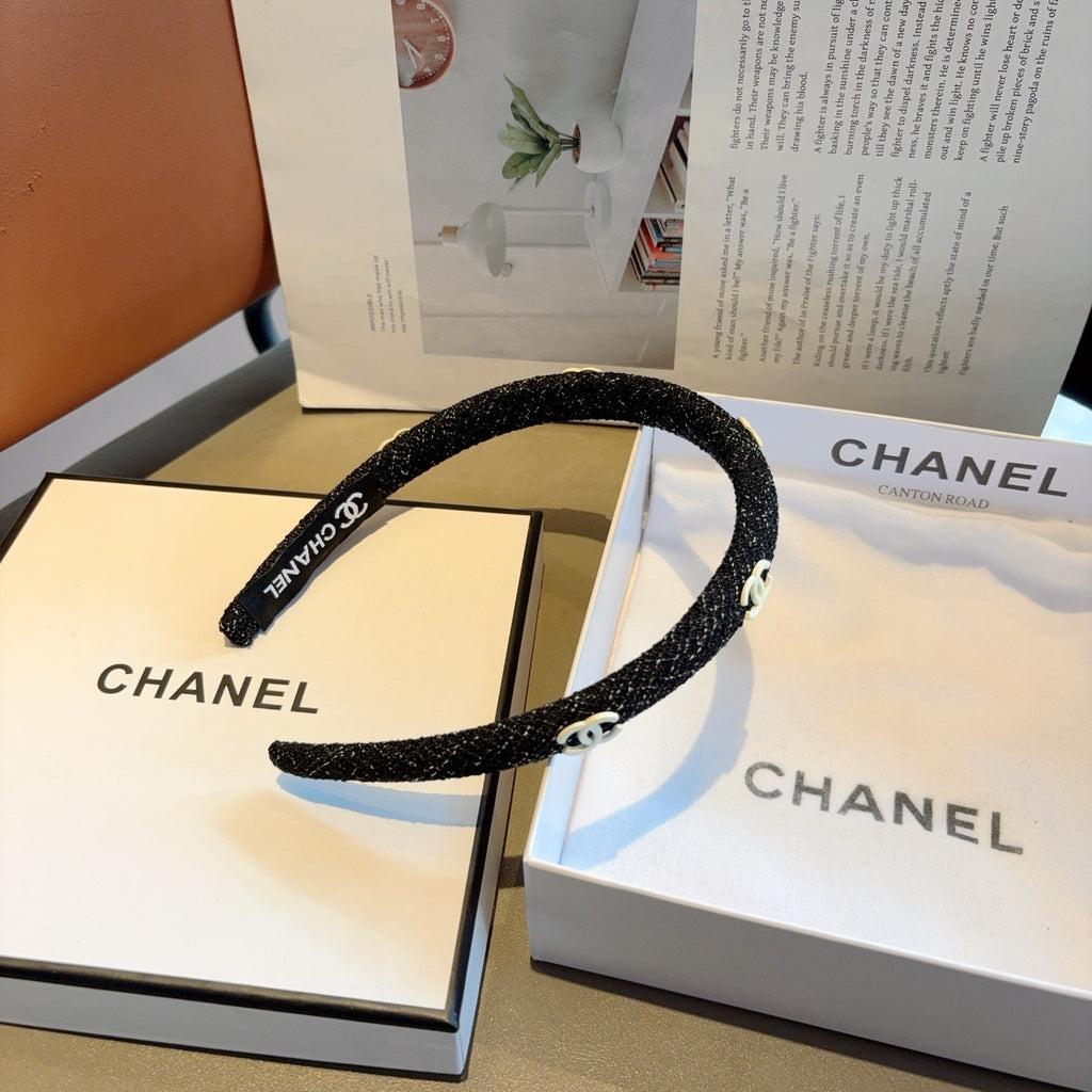 CHANEL Logo Headband