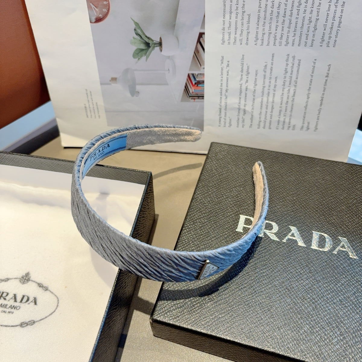 PRADA Logo Headband
