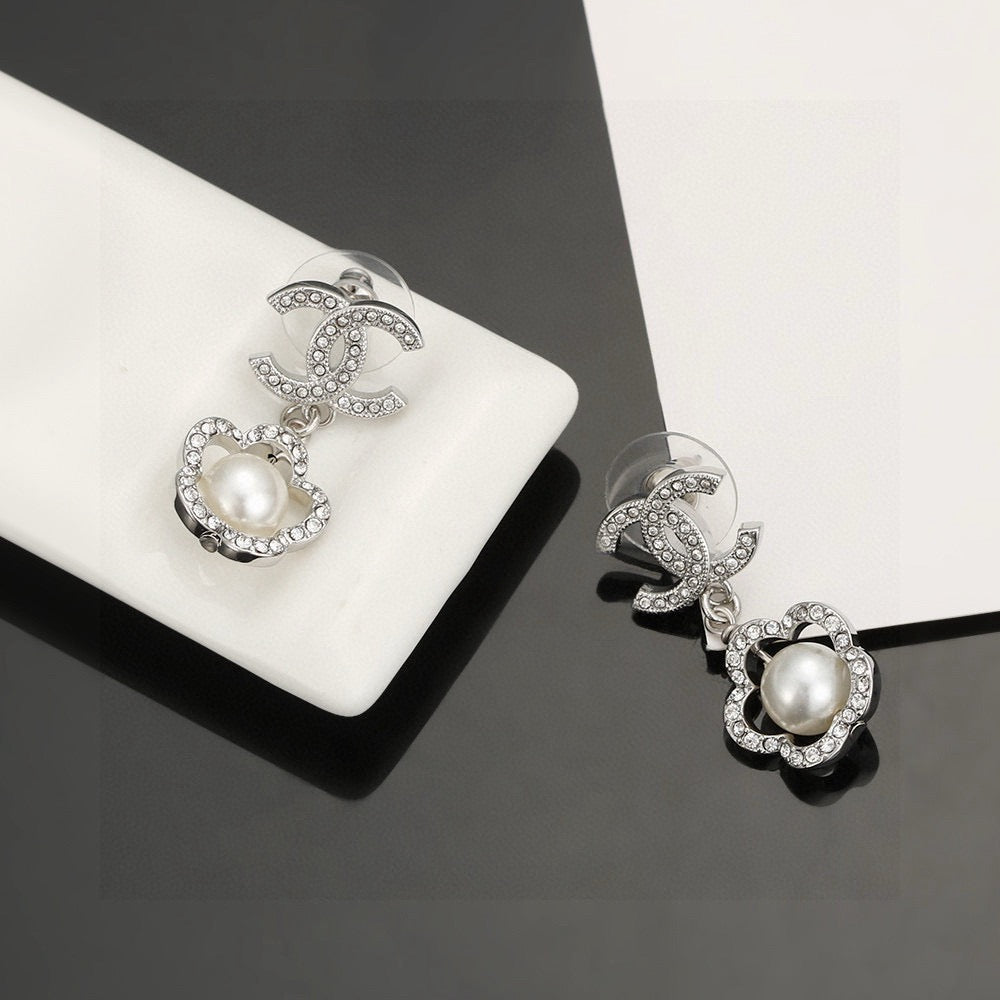 CHANEL Camellia Earrings