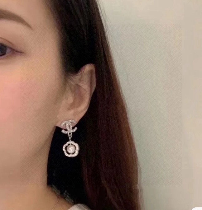 CHANEL Camellia Earrings