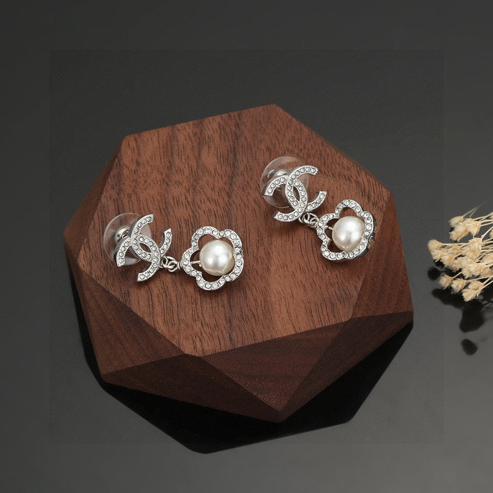 CHANEL Camellia Earrings