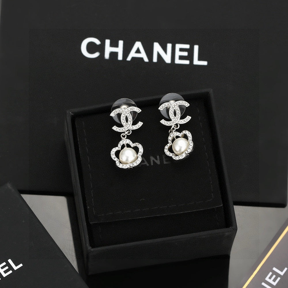 CHANEL Camellia Earrings