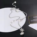 CHANEL Pearl Double-C Camellia Necklace