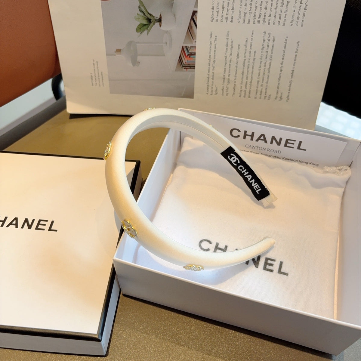 CHANEL Logo Headband