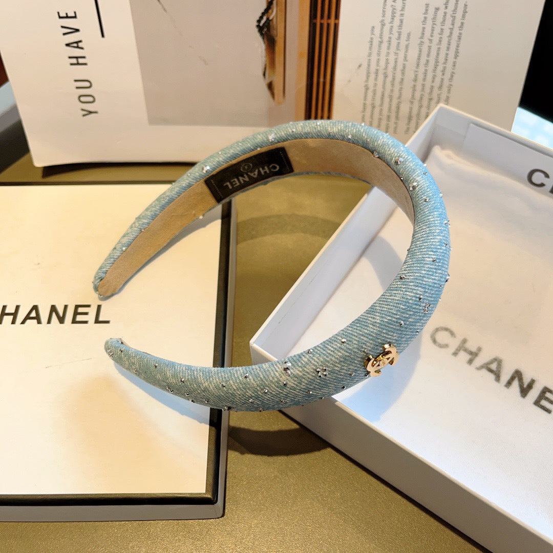 CHANEL Denim Headband