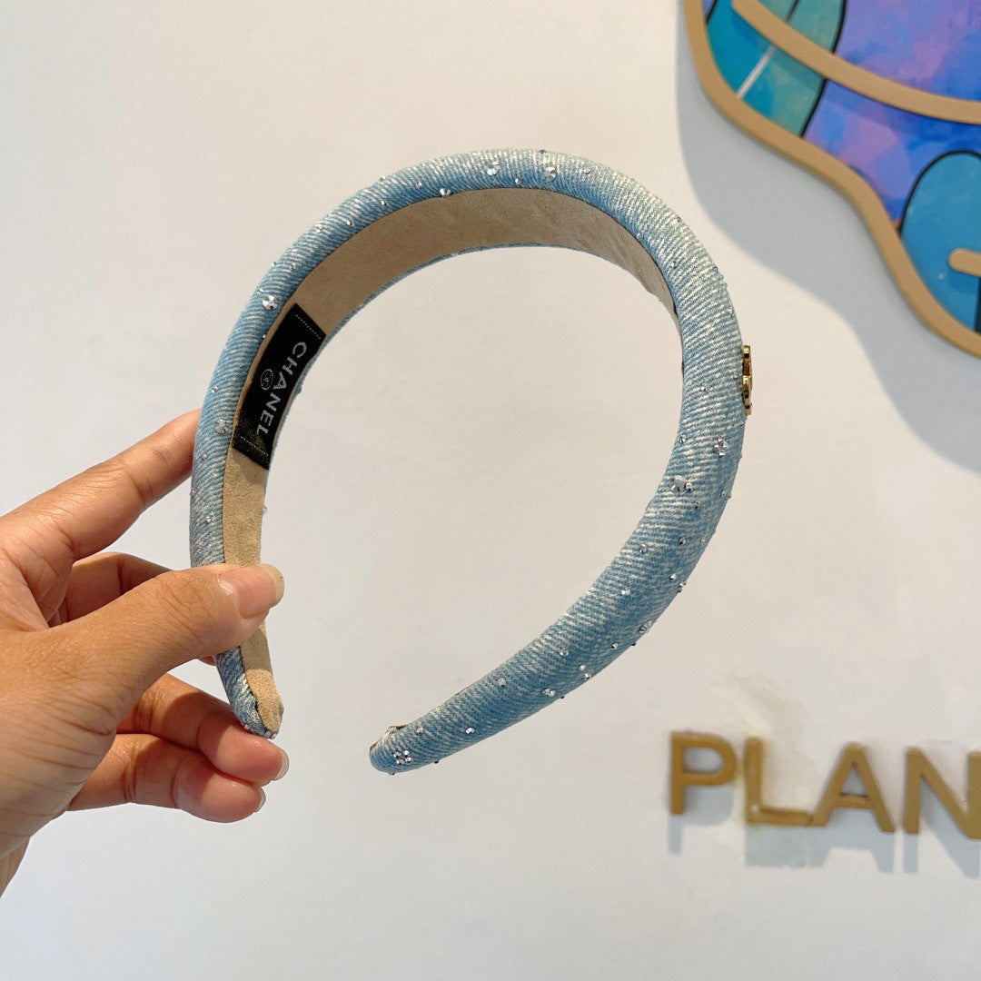 CHANEL Denim Headband
