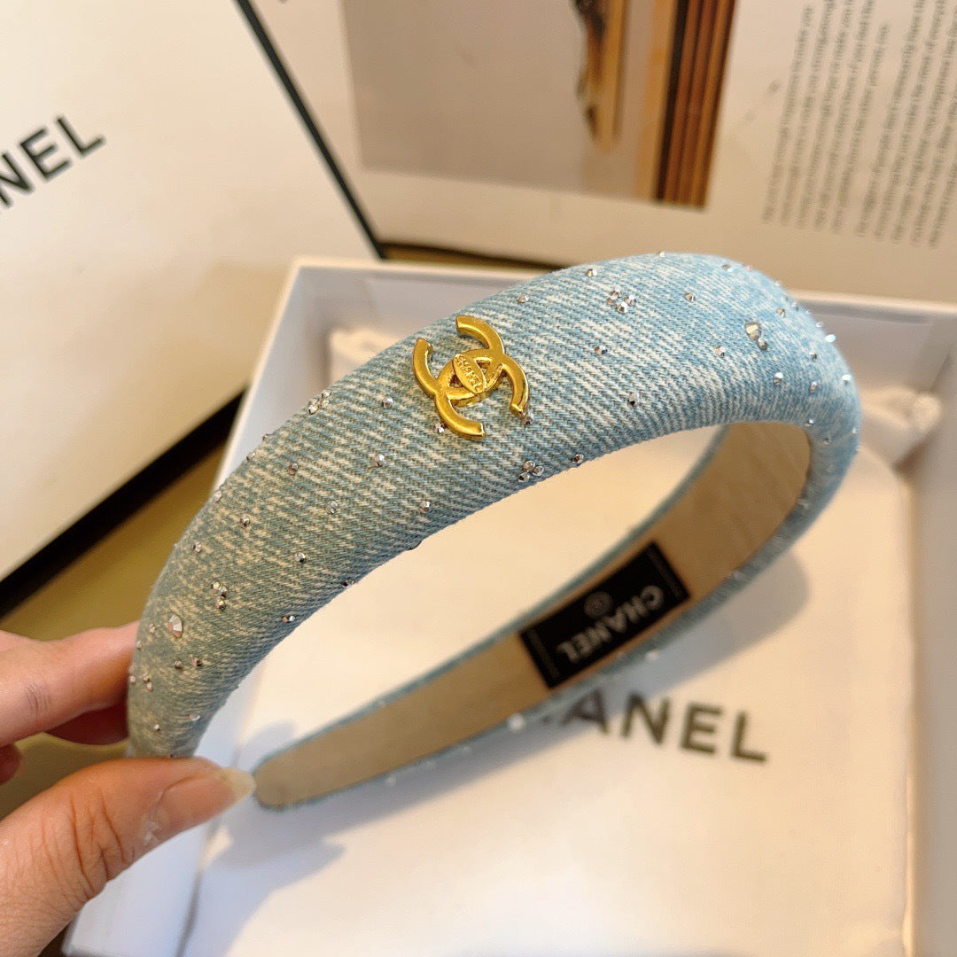 CHANEL Denim Headband