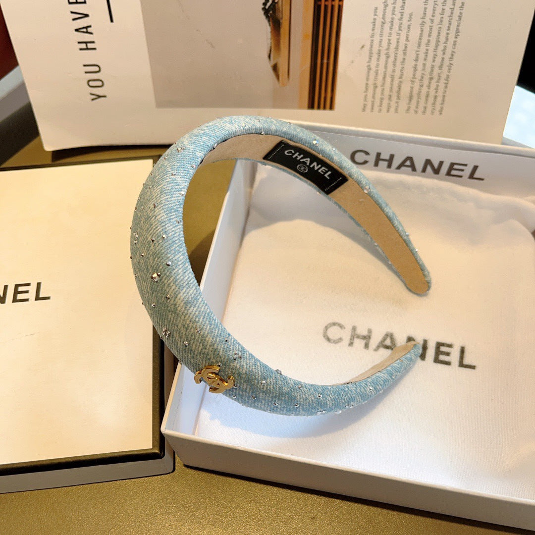 CHANEL Denim Headband