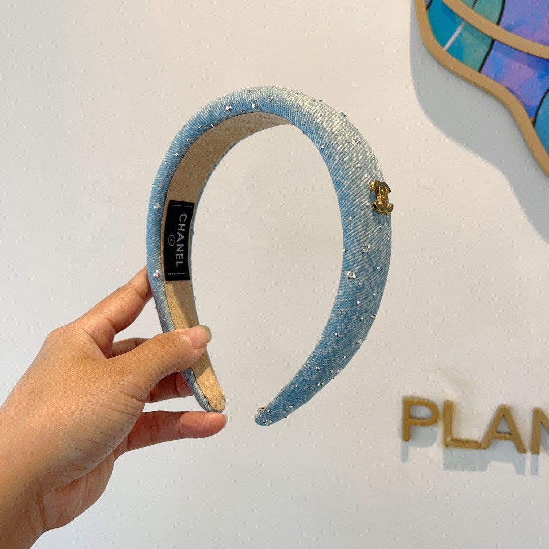 CHANEL Denim Headband