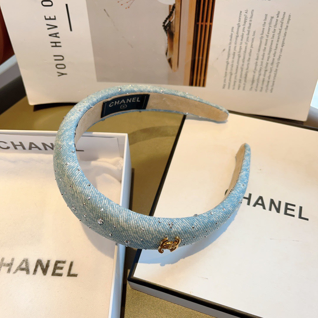 CHANEL Denim Headband