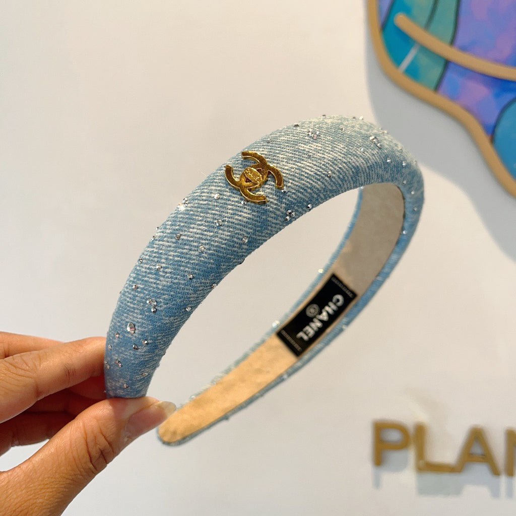 CHANEL Denim Headband