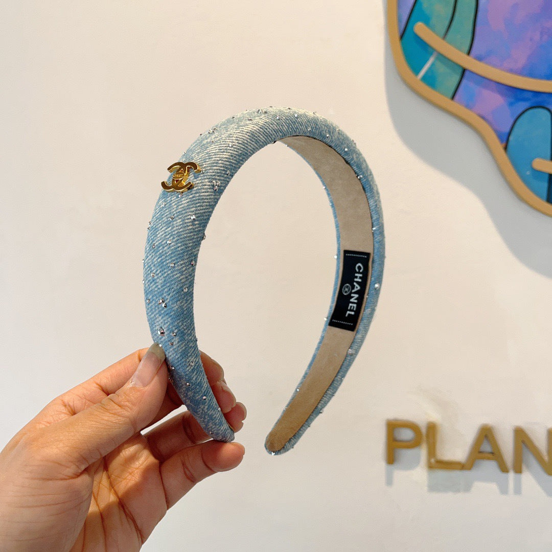 CHANEL Denim Headband