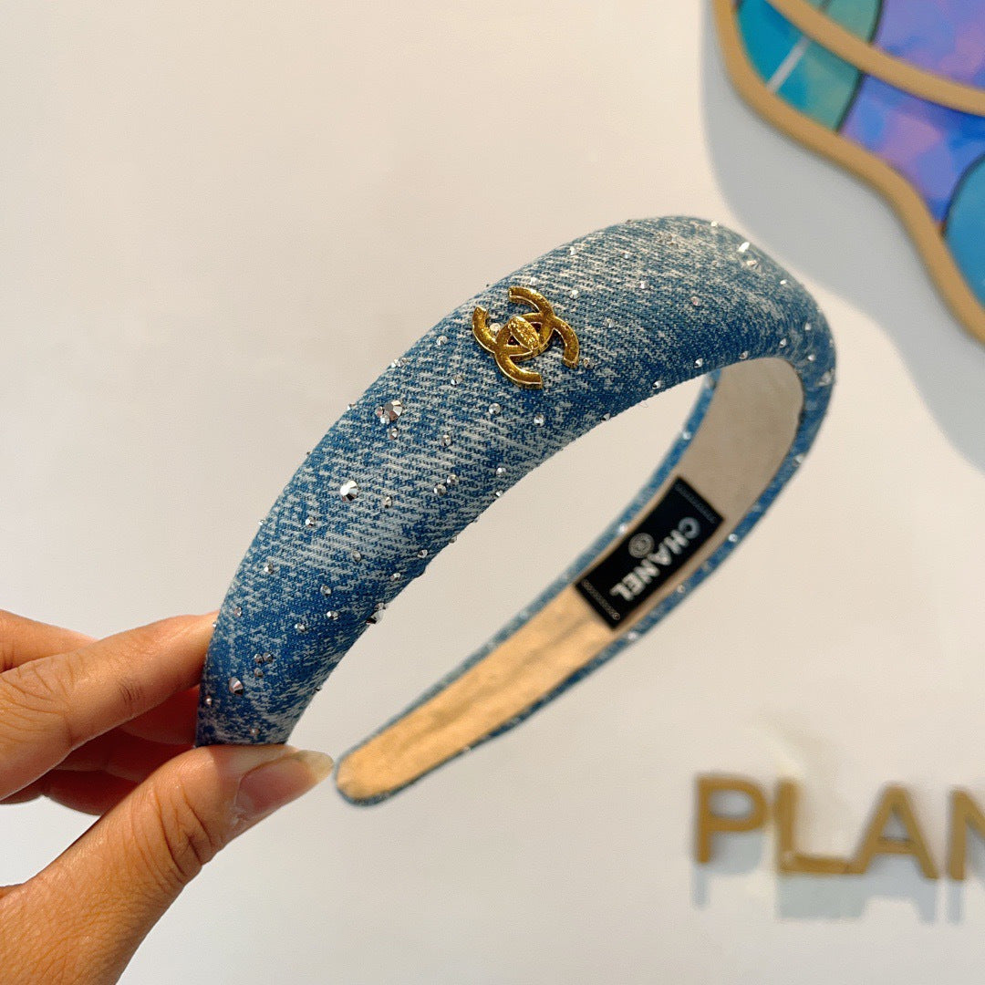 CHANEL Denim Headband