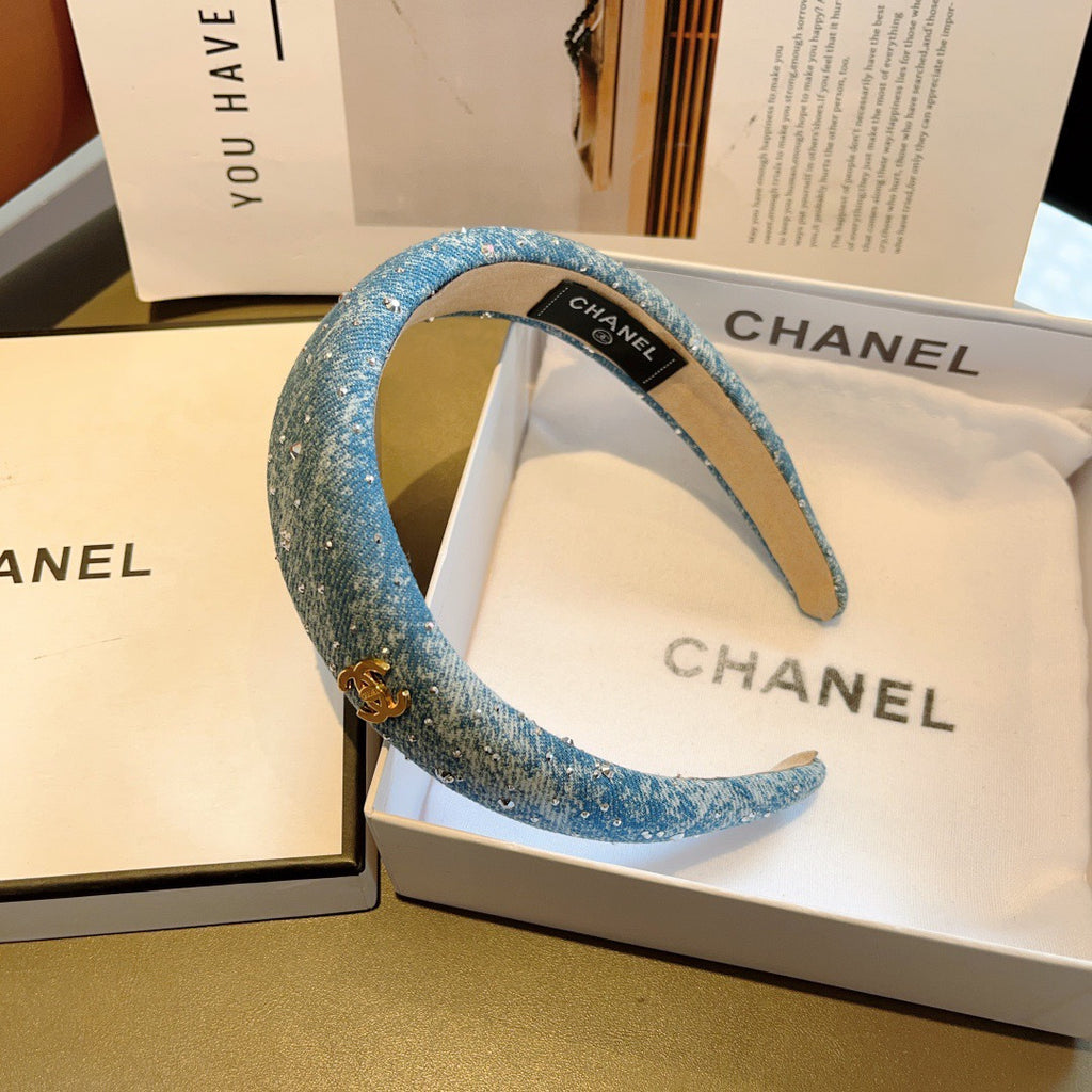 CHANEL Denim Headband