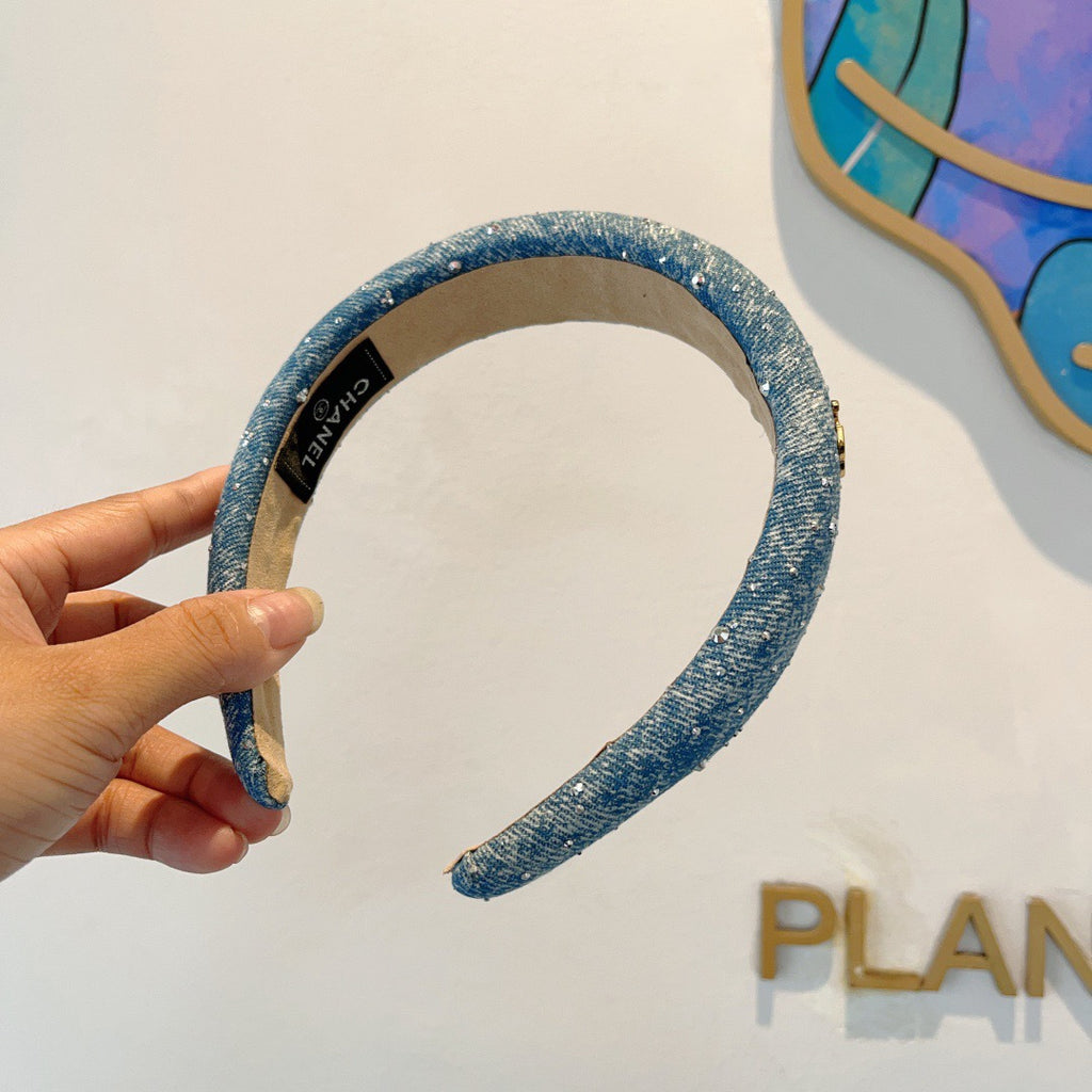 CHANEL Denim Headband