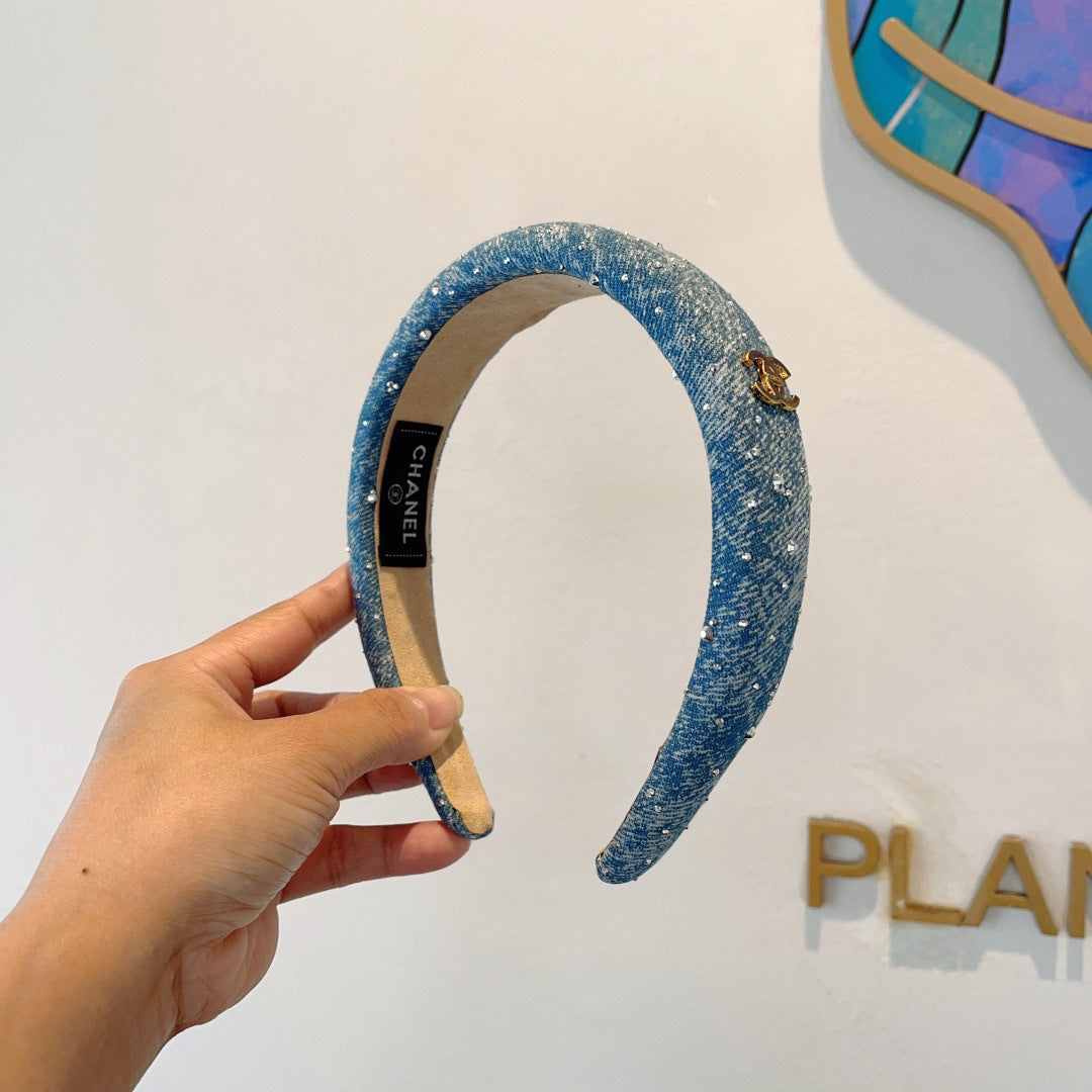 CHANEL Denim Headband
