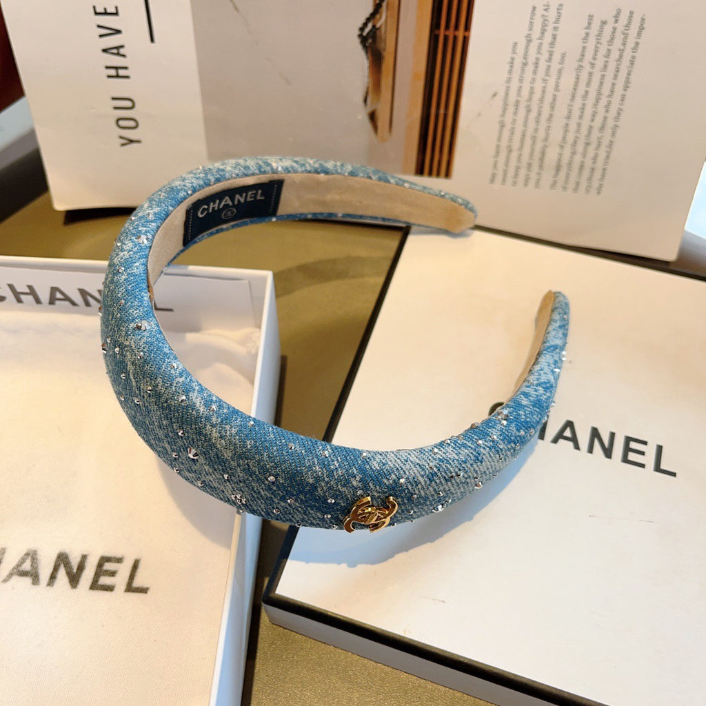 CHANEL Denim Headband