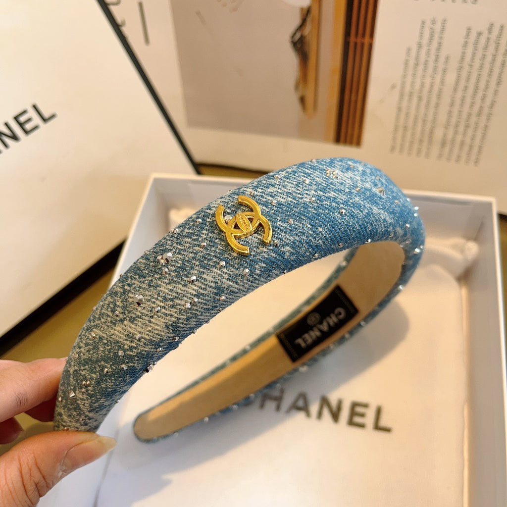 CHANEL Denim Headband