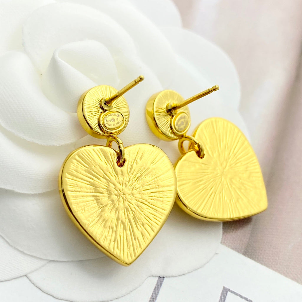 CHANEL Enamel Vintage Earrings