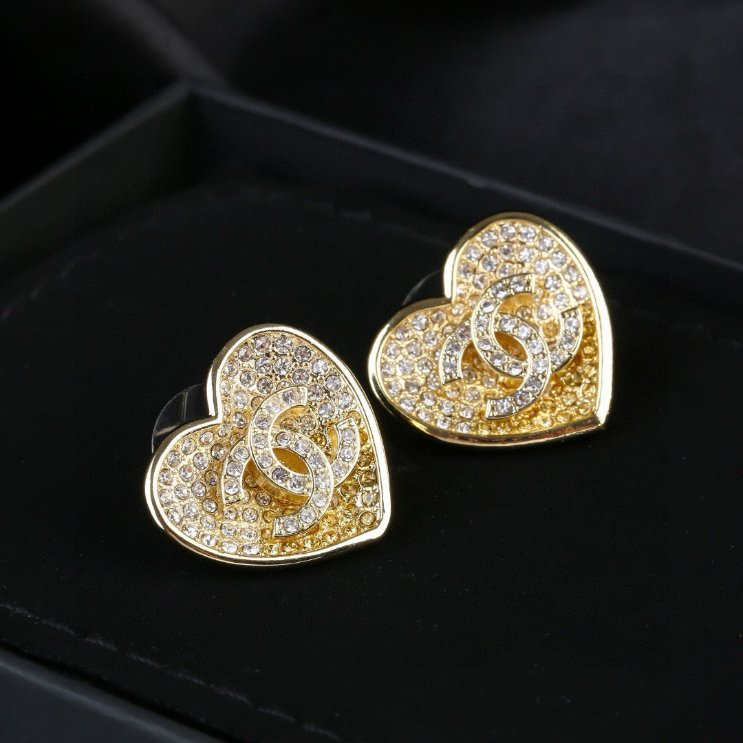 CHANEL P60 Crystal Double-C Earrings