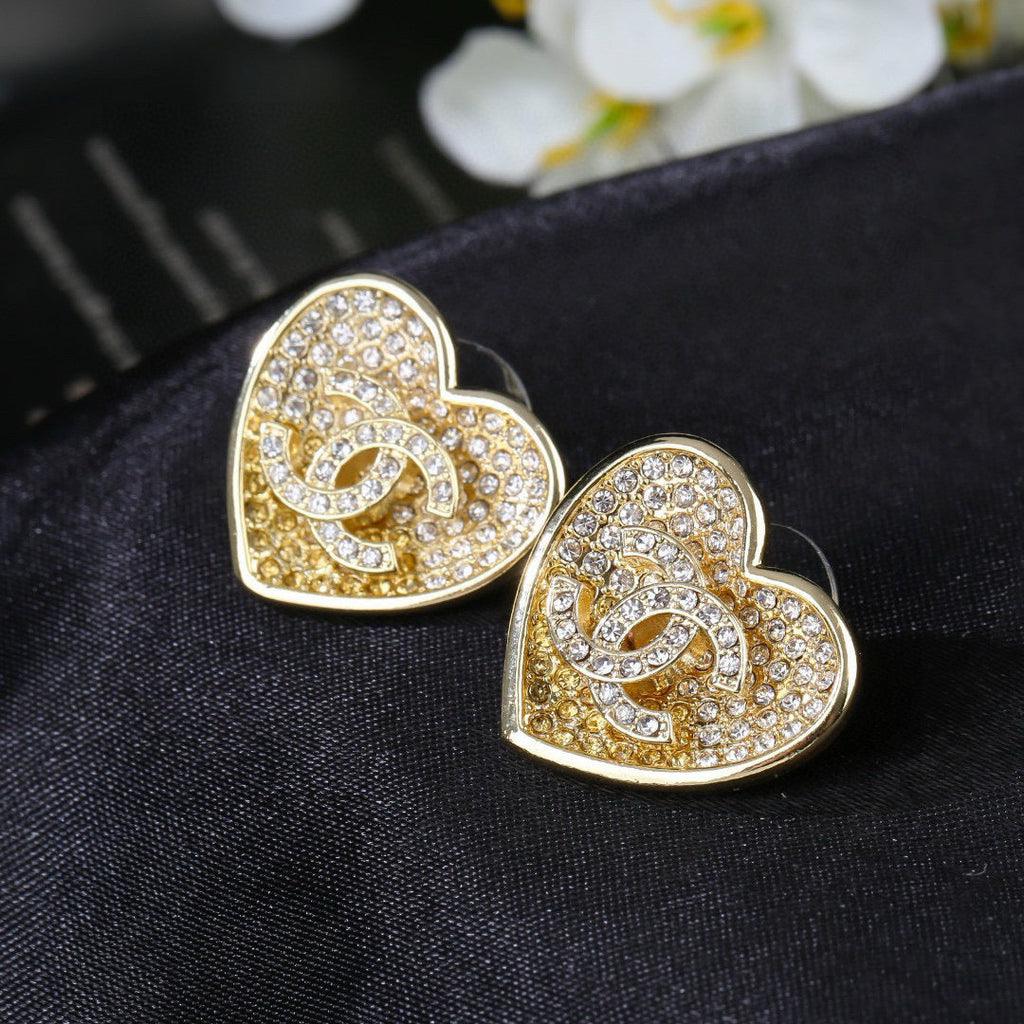 CHANEL P60 Crystal Double-C Earrings