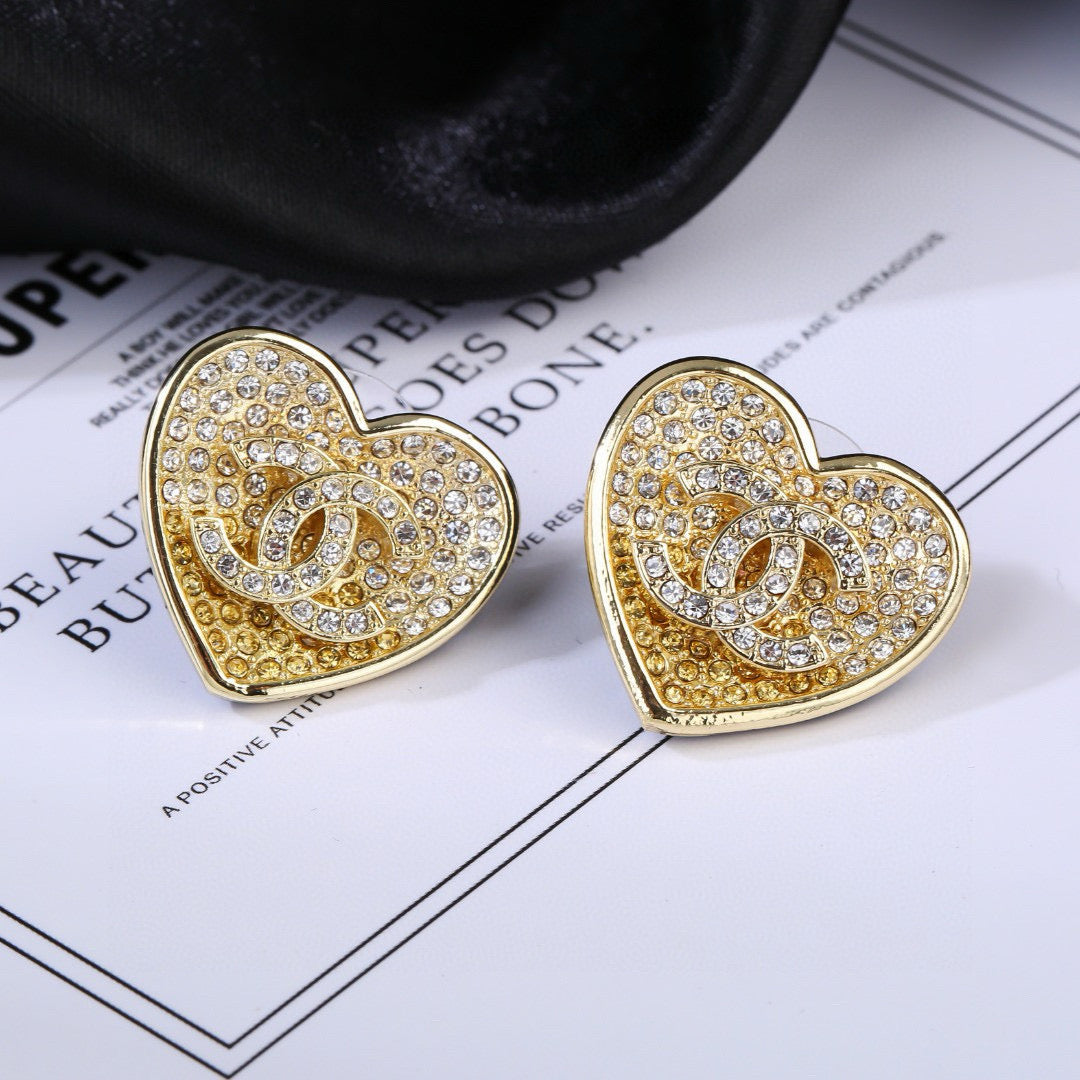 CHANEL P60 Crystal Double-C Earrings