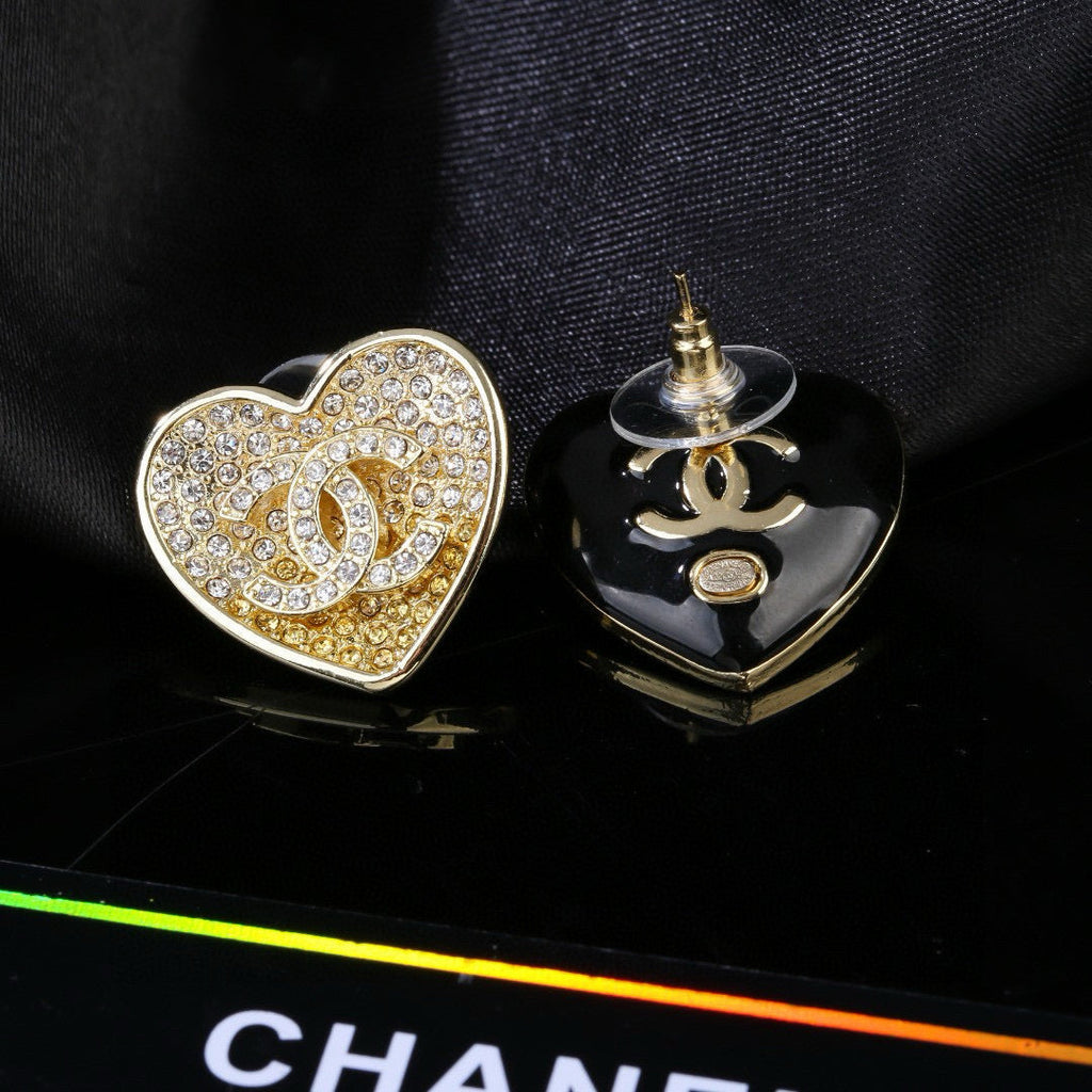 CHANEL P60 Crystal Double-C Earrings