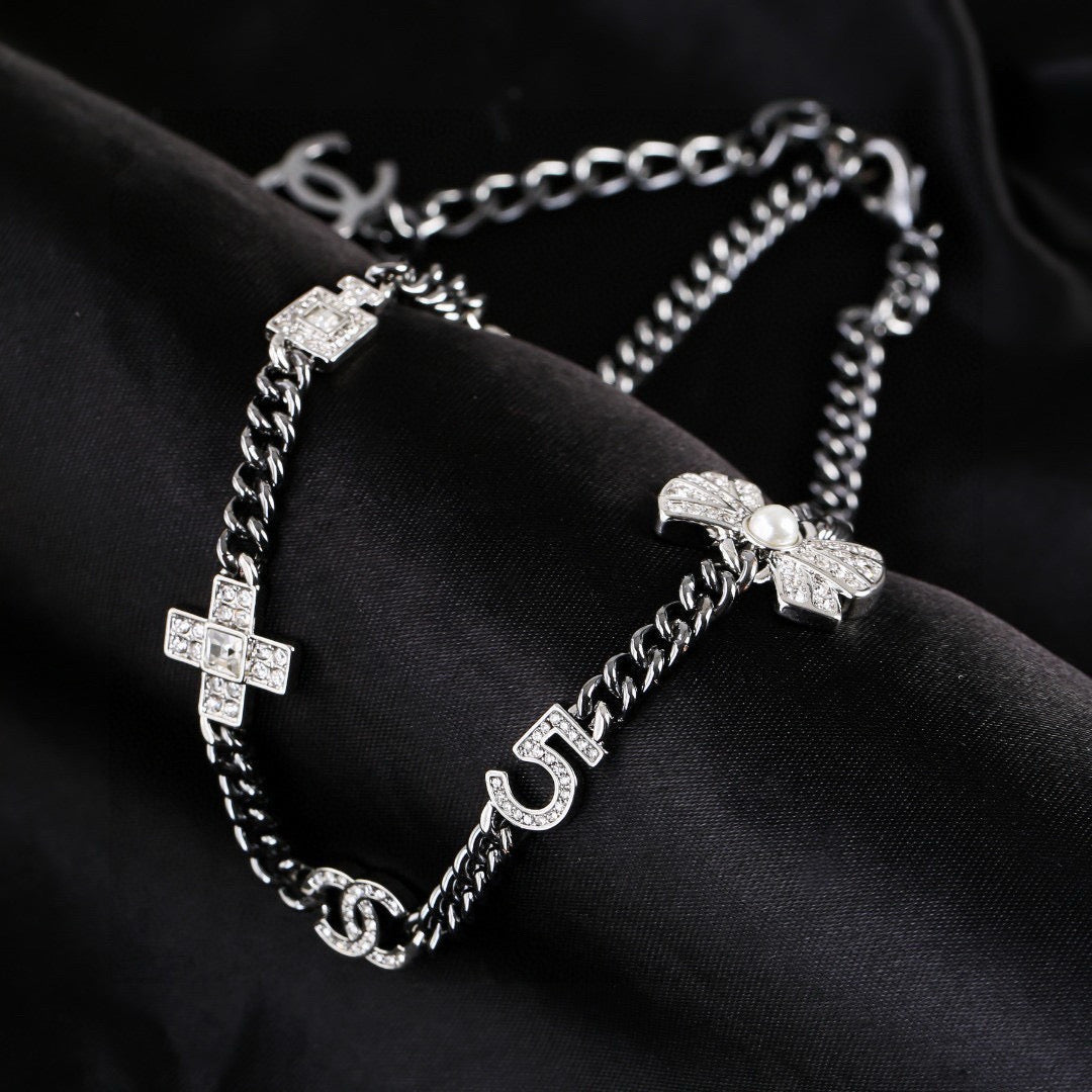 CHANEL P75 Double-C Bow Necklace
