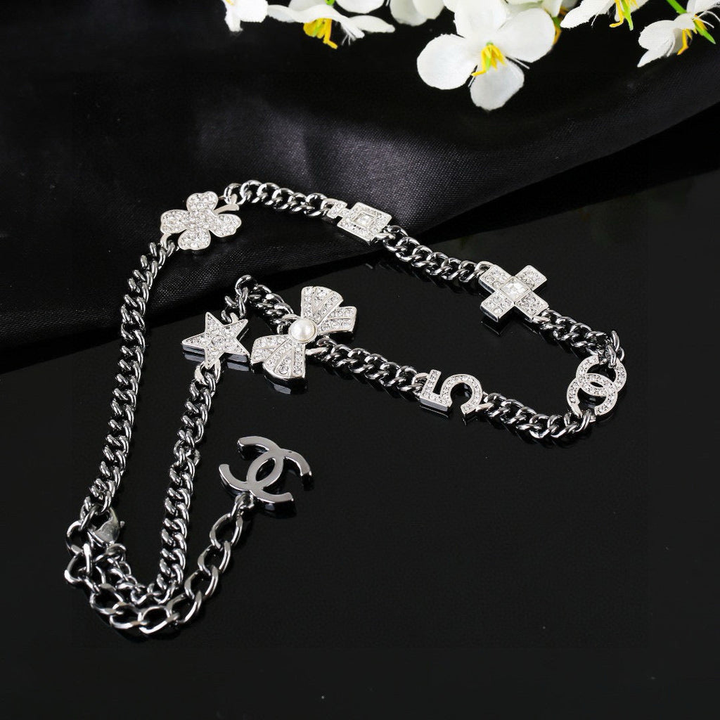CHANEL P75 Double-C Bow Necklace