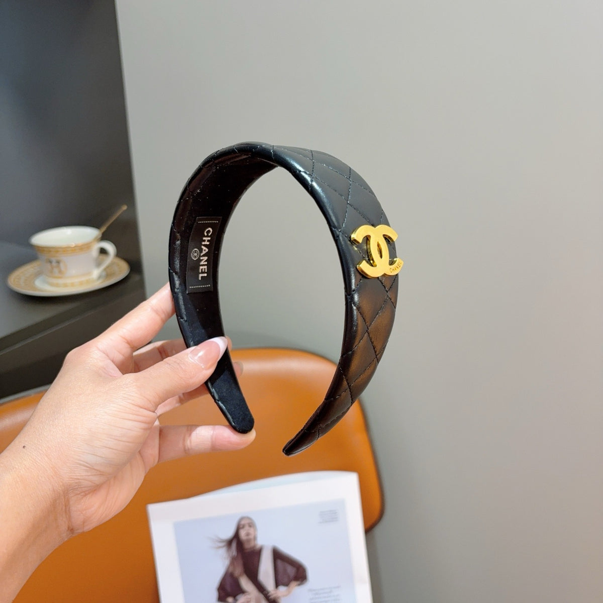 CHANEL Leather Headband