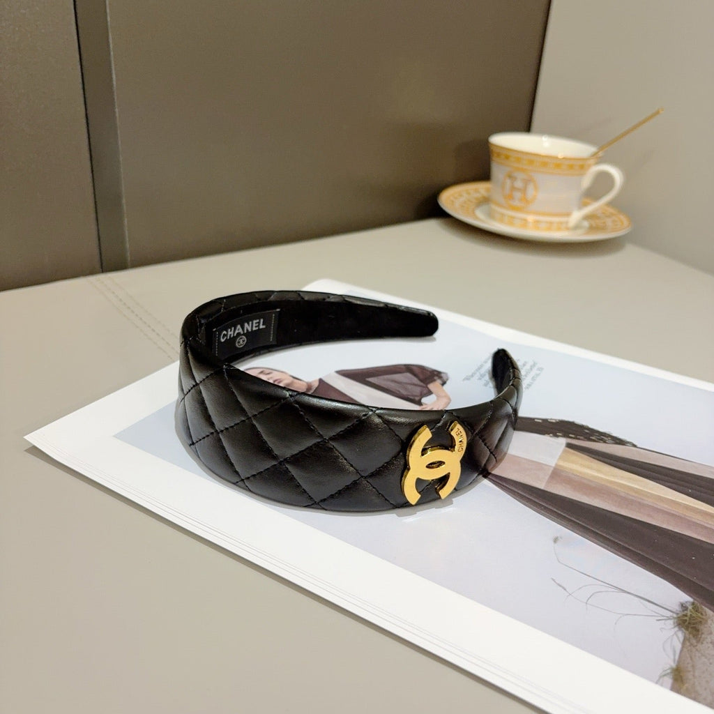 CHANEL Letter Logo Vintage Headband