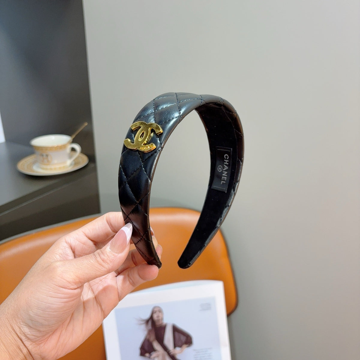 CHANEL Leather Headband