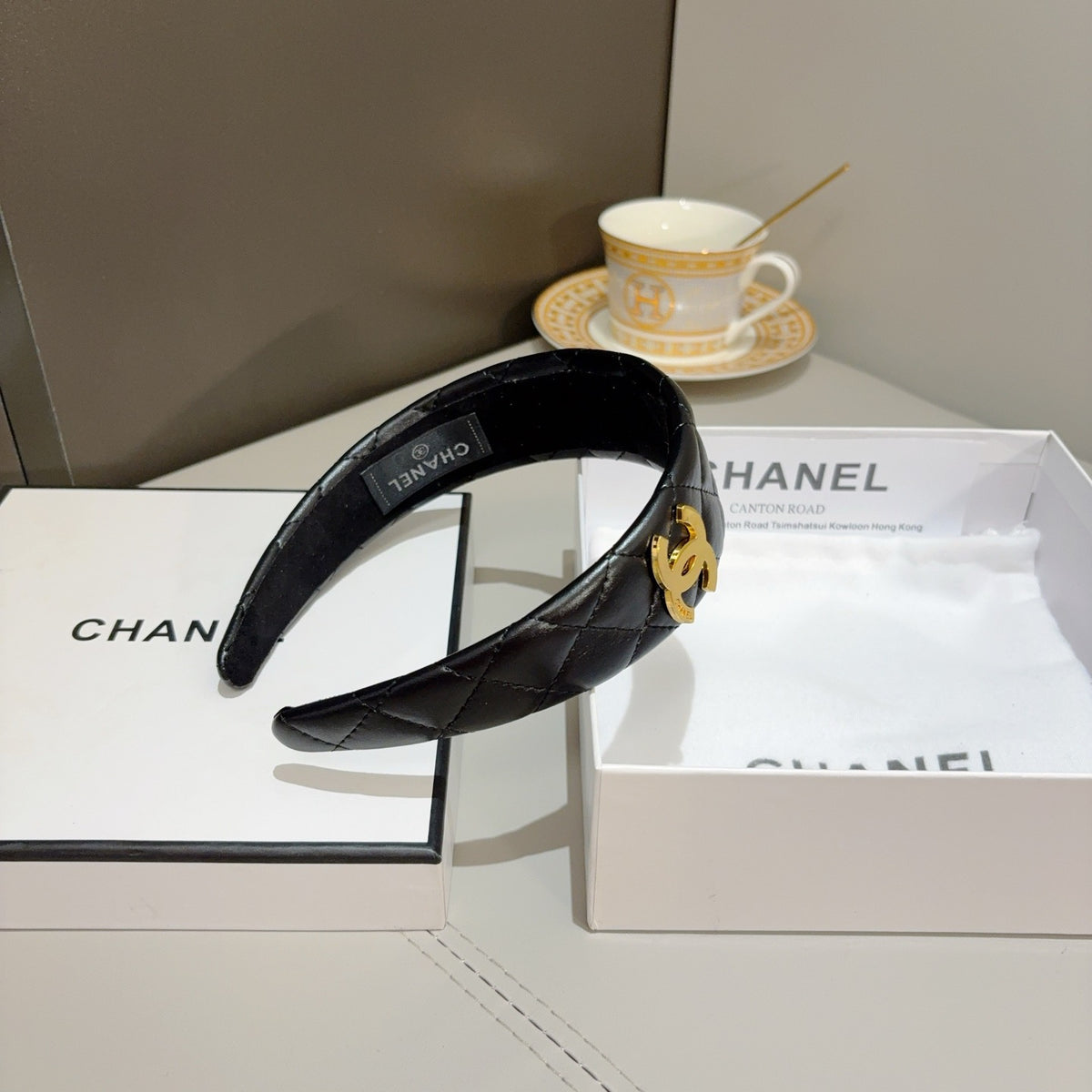 CHANEL Leather Headband
