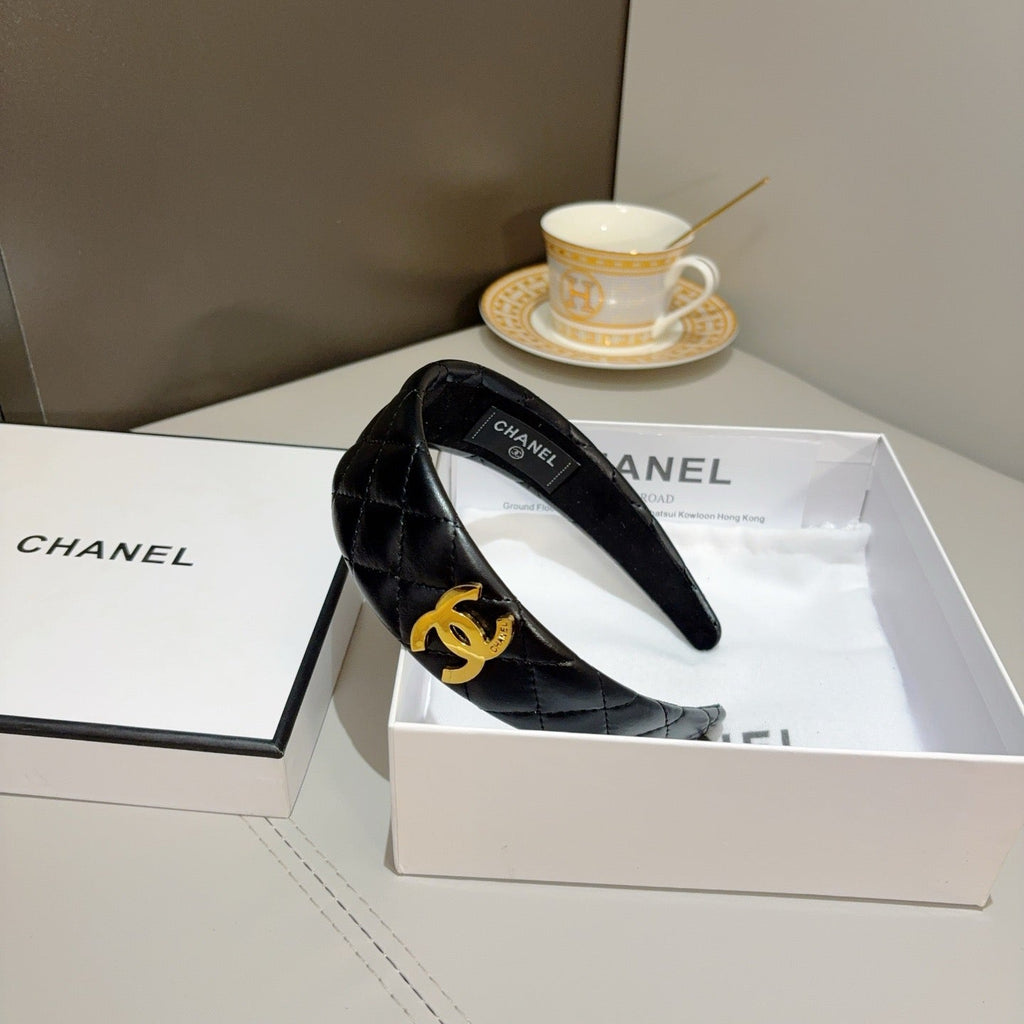 CHANEL Letter Logo Vintage Headband