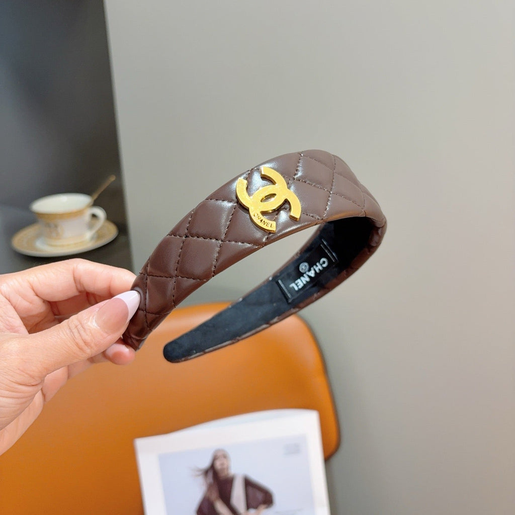CHANEL Letter Logo Vintage Headband