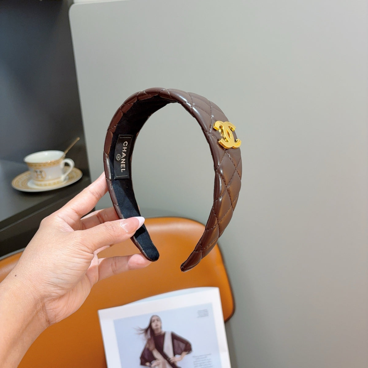 CHANEL Leather Headband