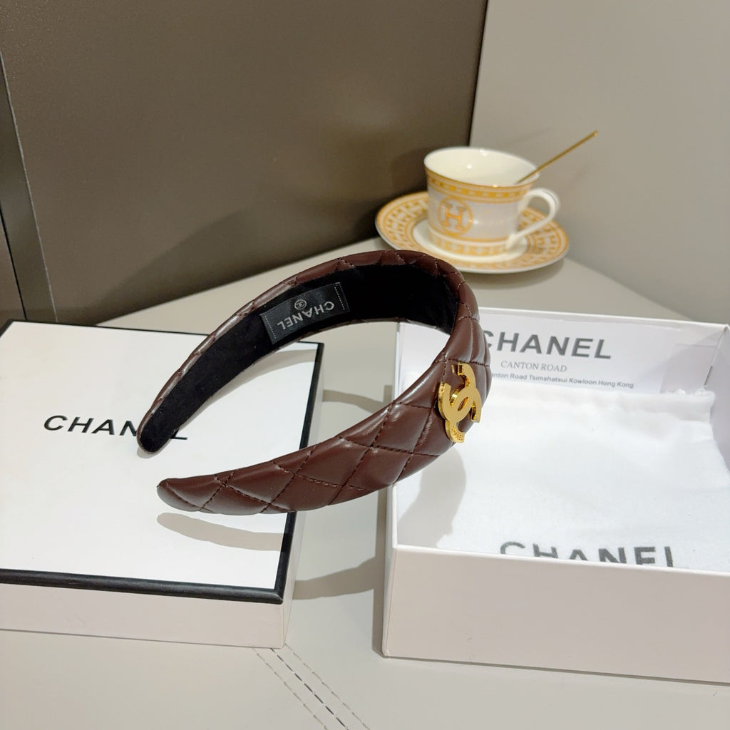 CHANEL Leather Headband