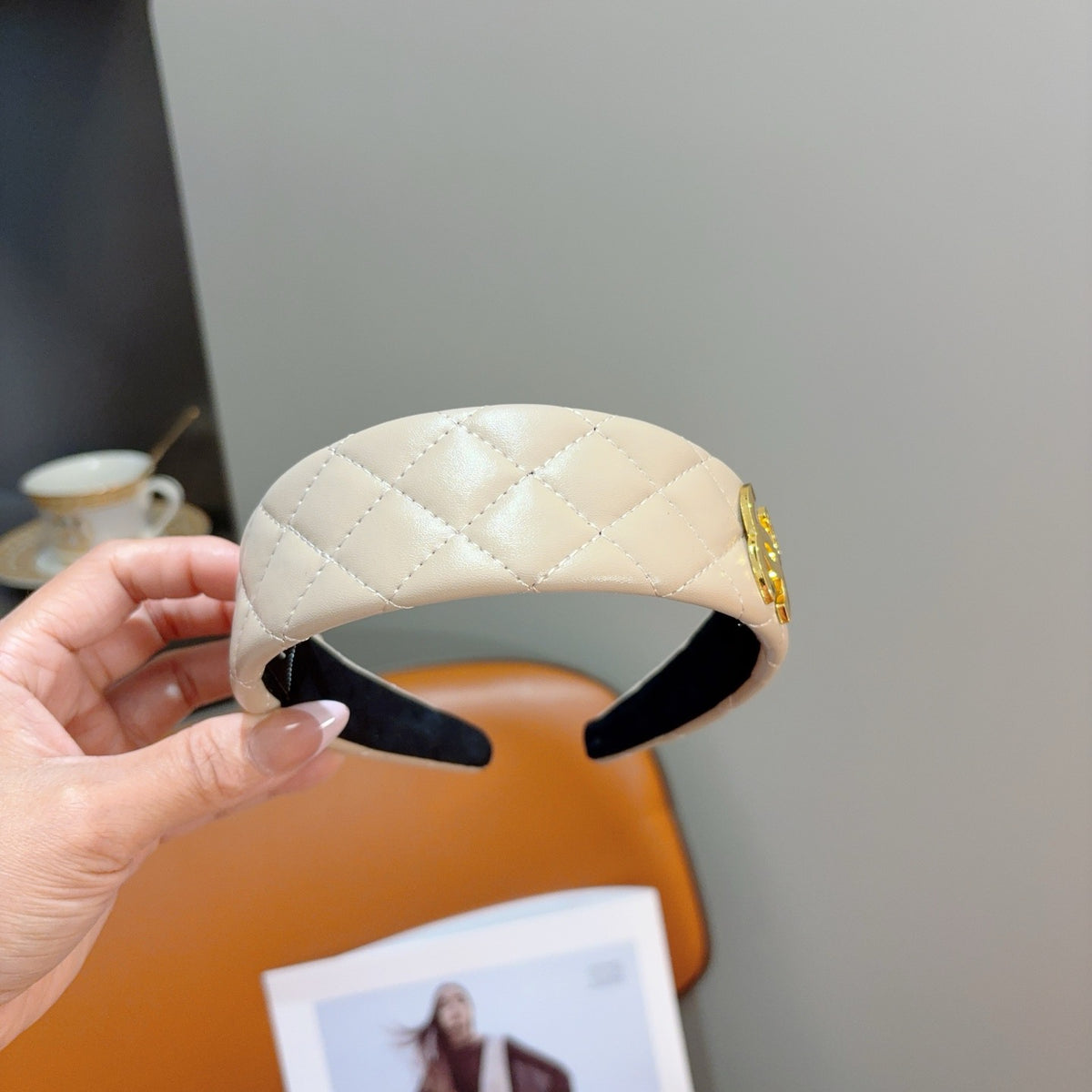 CHANEL Leather Headband