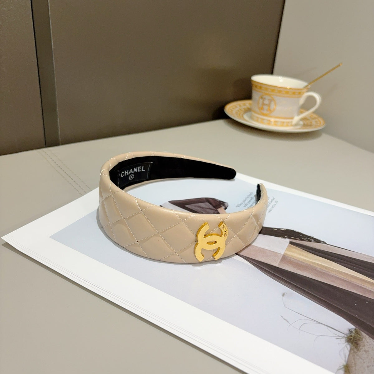 CHANEL Leather Headband