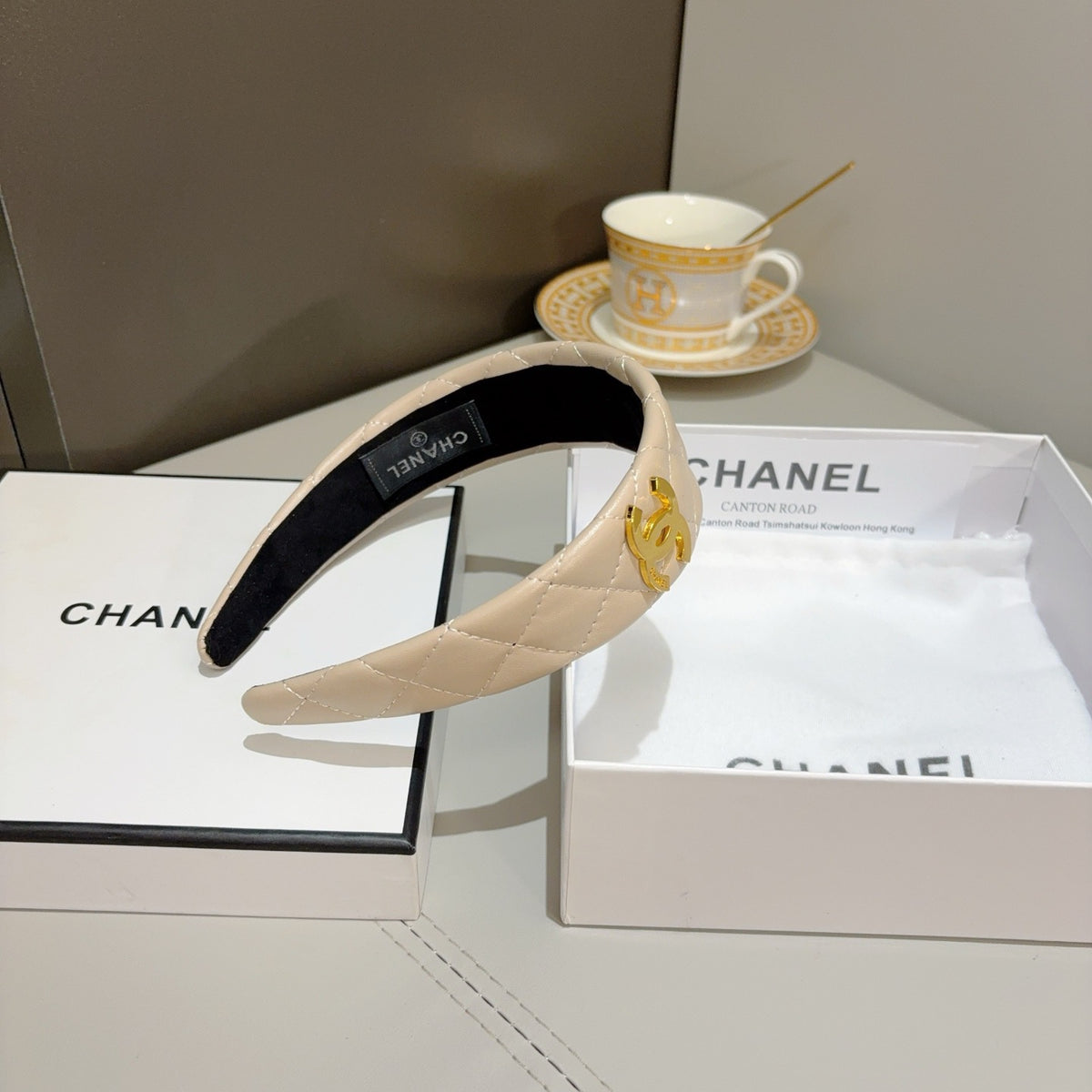 CHANEL Leather Headband