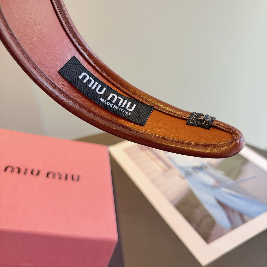 MIU MIU Leather Headband