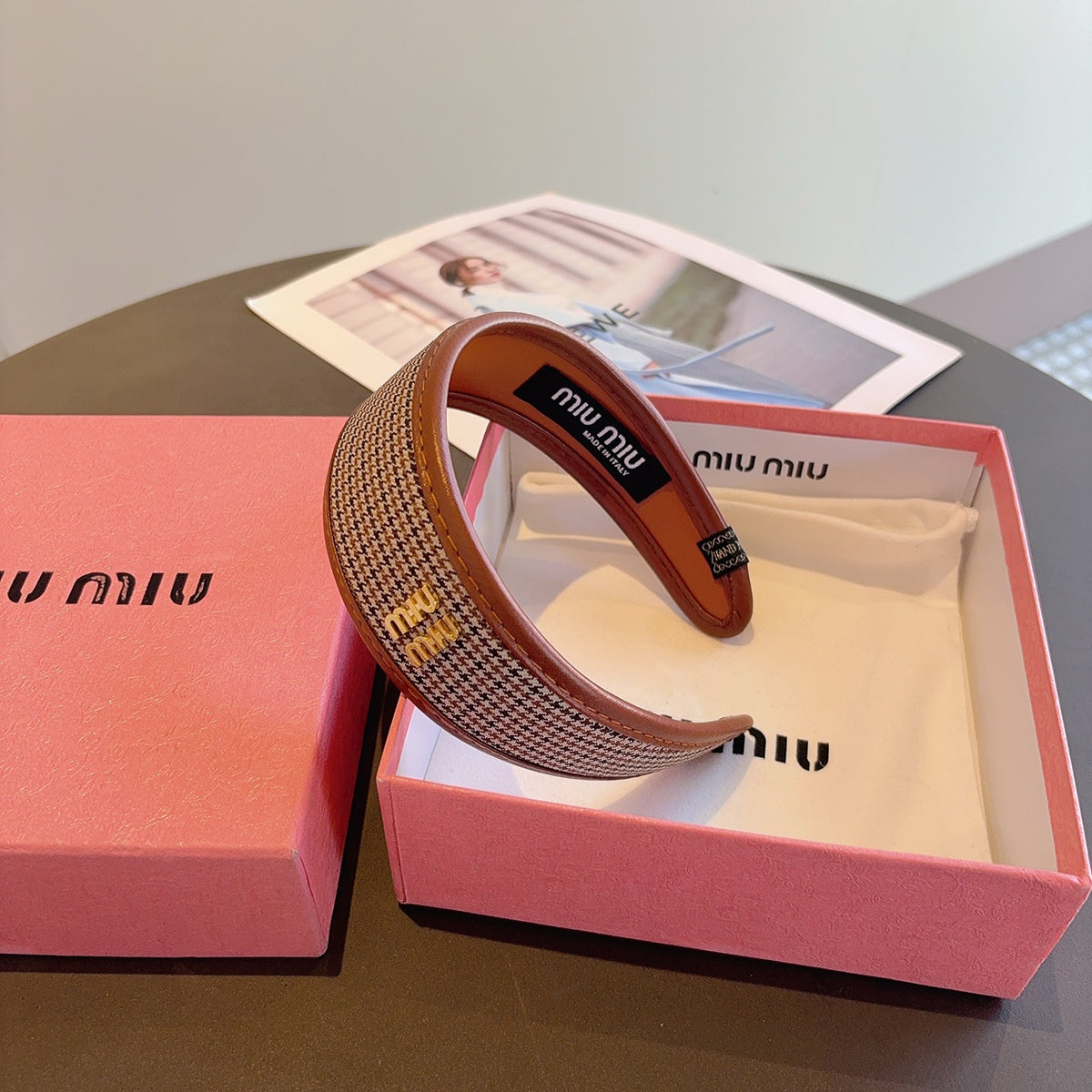 MIU MIU Leather Headband