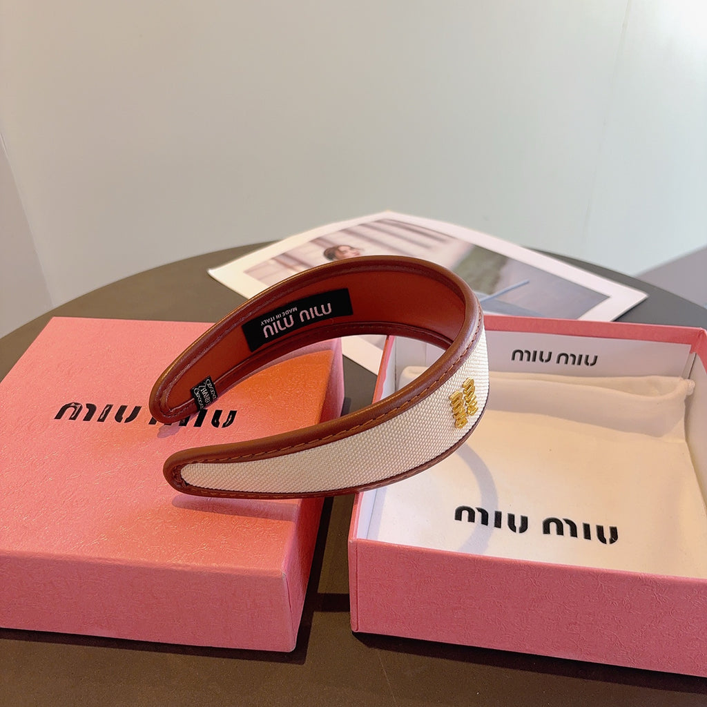 MIU MIU Leather Headband