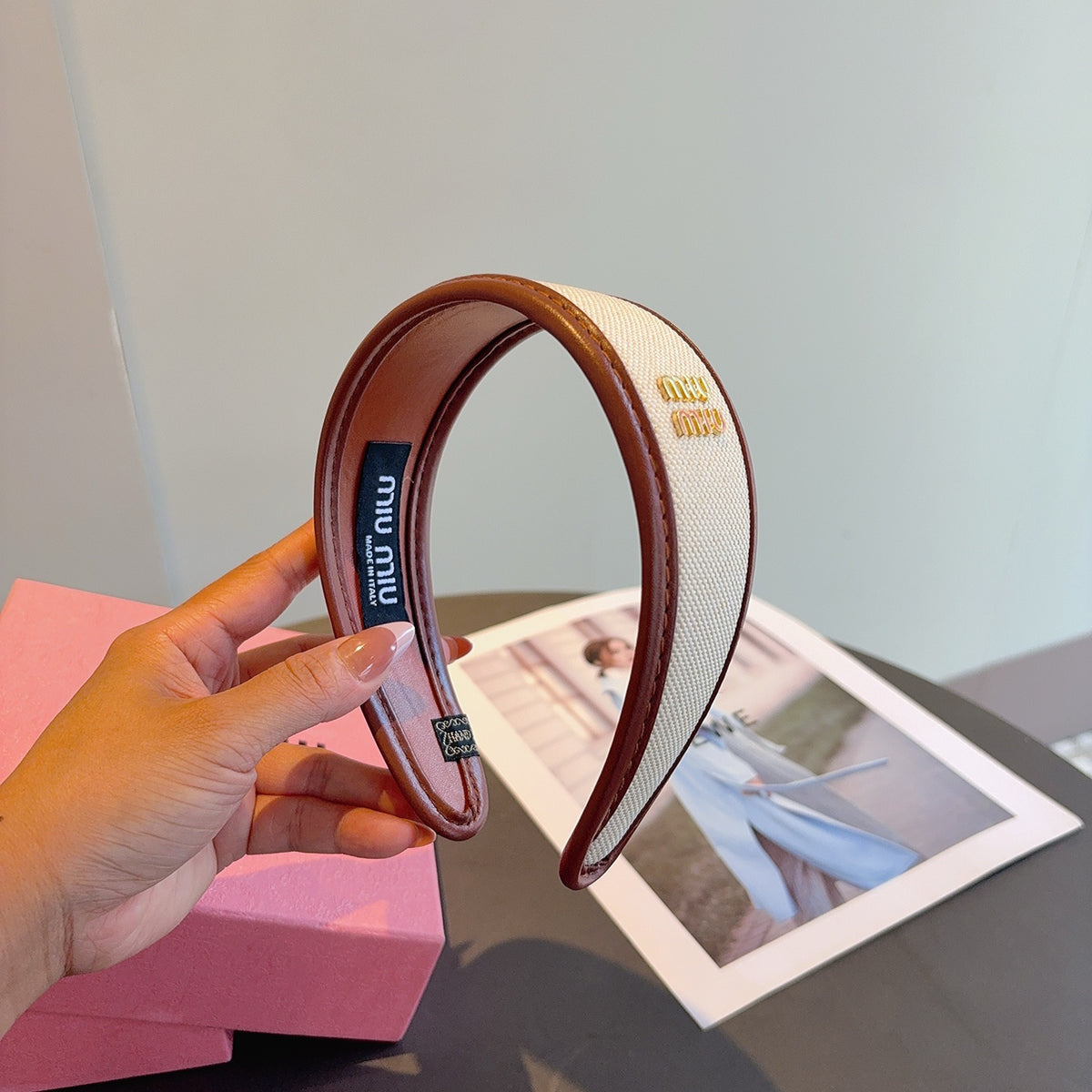 MIU MIU Leather Headband