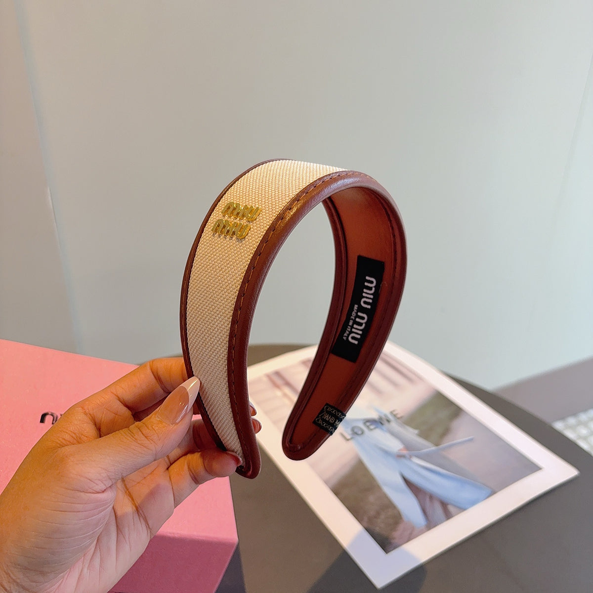 MIU MIU Leather Headband