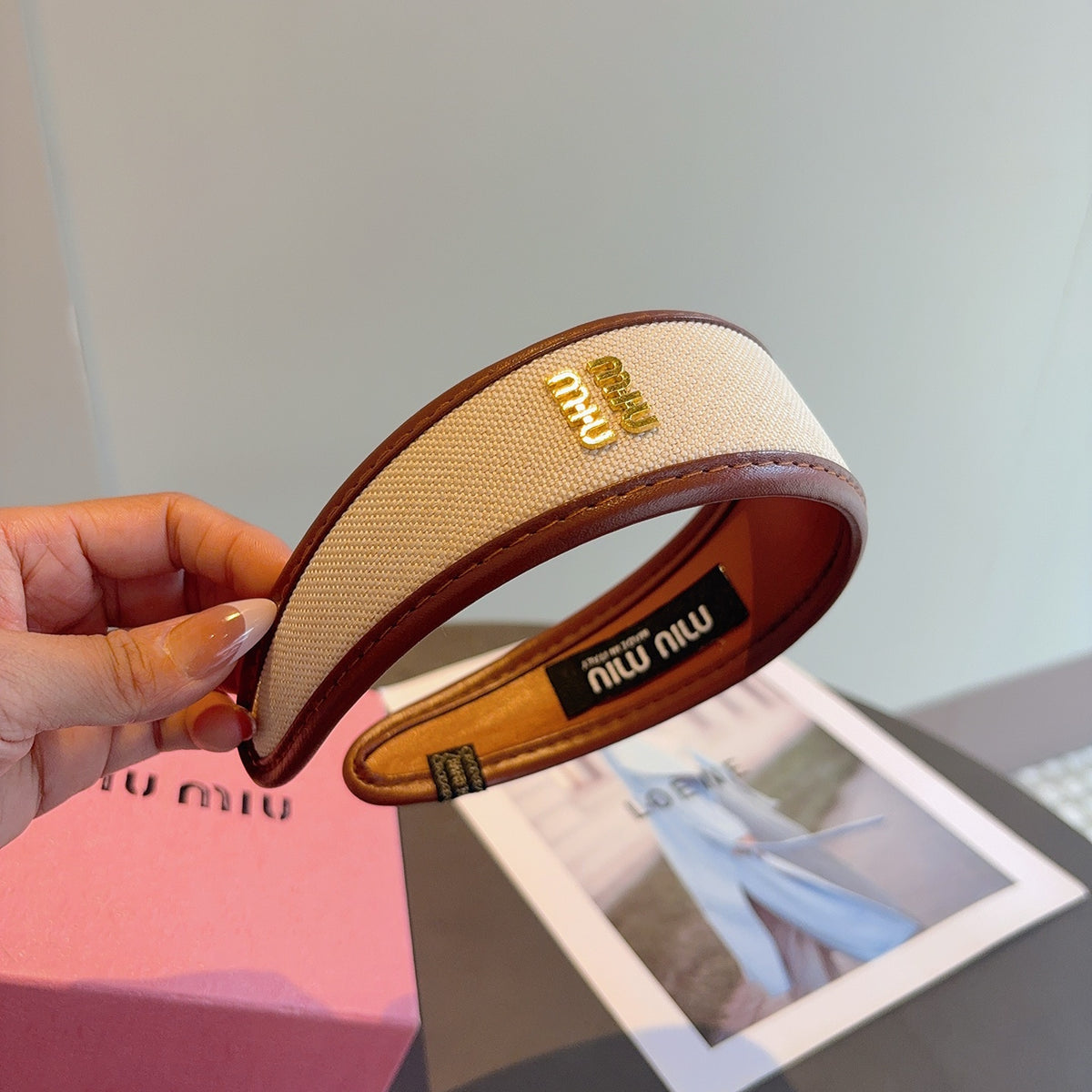 MIU MIU Leather Headband